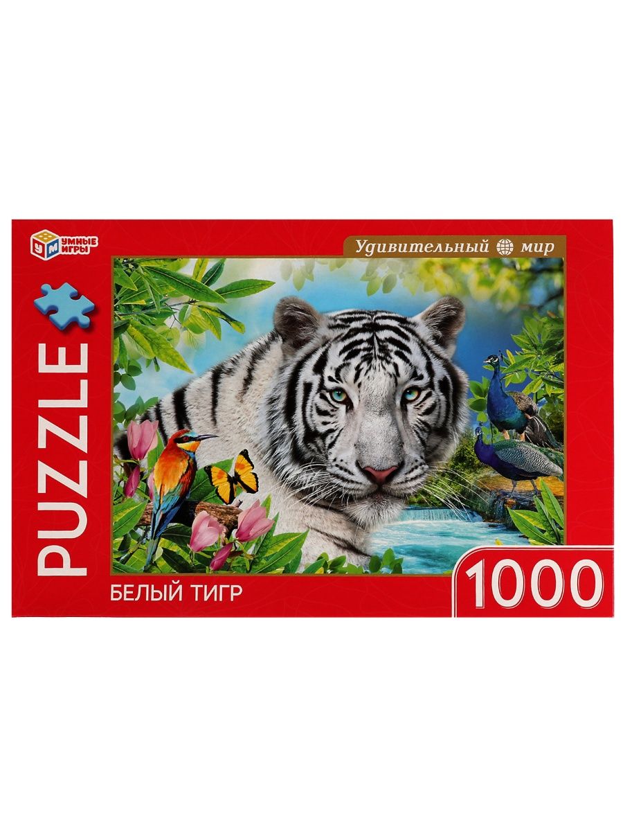 

Пазл Умные игры Белый тигр 1000 деталей 323417