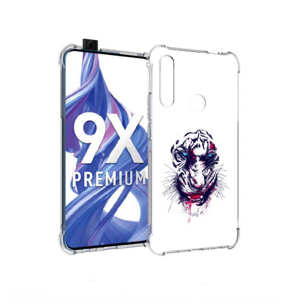 

Чехол MyPads Tocco для Honor 9X безумный тигр (PT139835.22.228), Прозрачный, Tocco