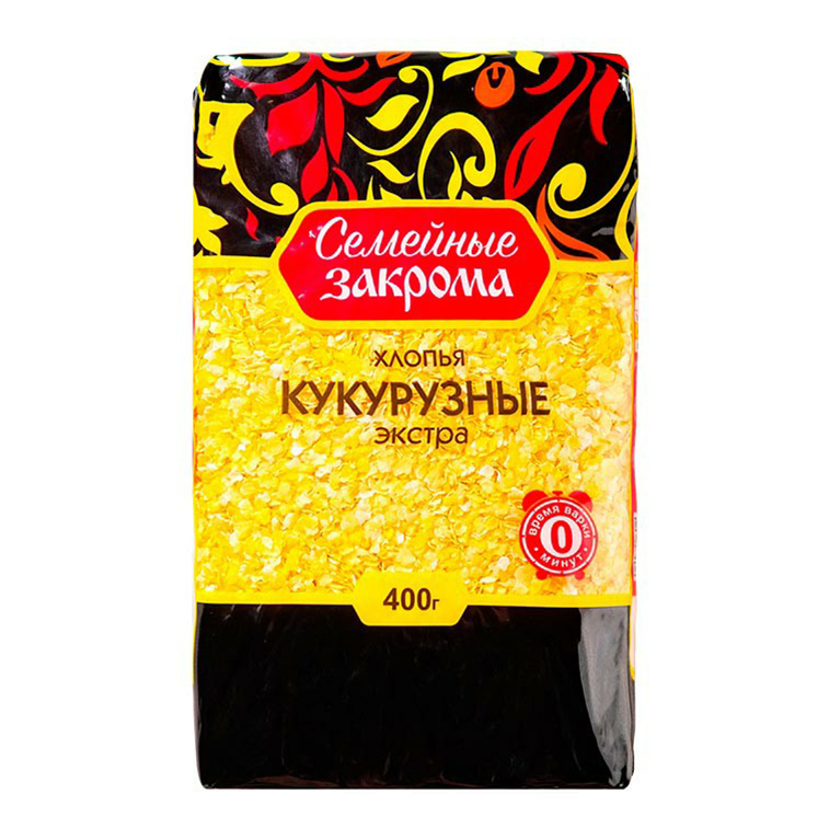 

Хлопья Семейные закрома Экстра кукурузные 400 г