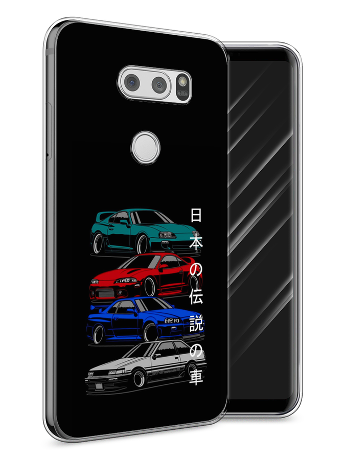 

Чехол Awog на LG V30 "JDM Legend cars", Зеленый;красный;синий, 83050-5