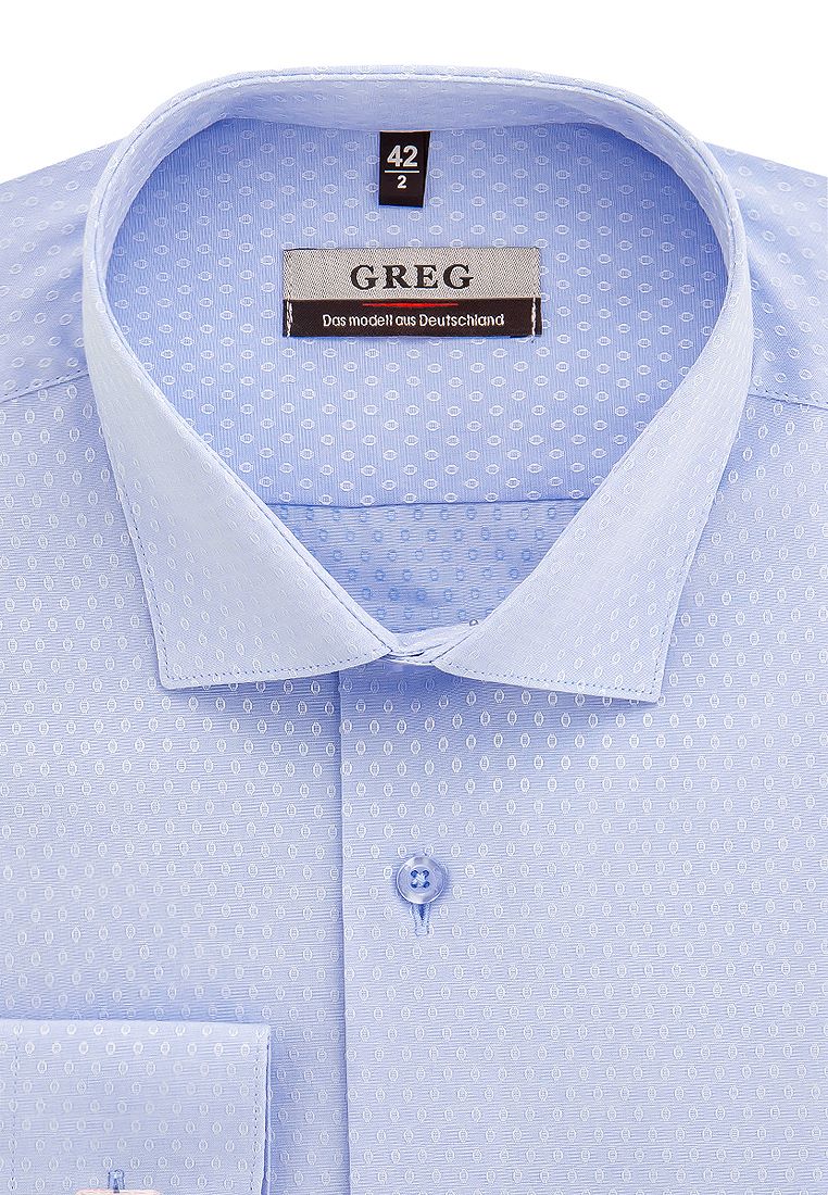 

Рубашка мужская Greg 01-00013116 голубая 39, Голубой, 01-00013116