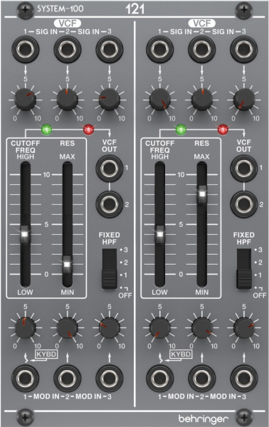 

Модульный синтезатор Behringer SYSTEM 100 121 DUAL VCF, SYSTEM 100 121 DUAL VCF