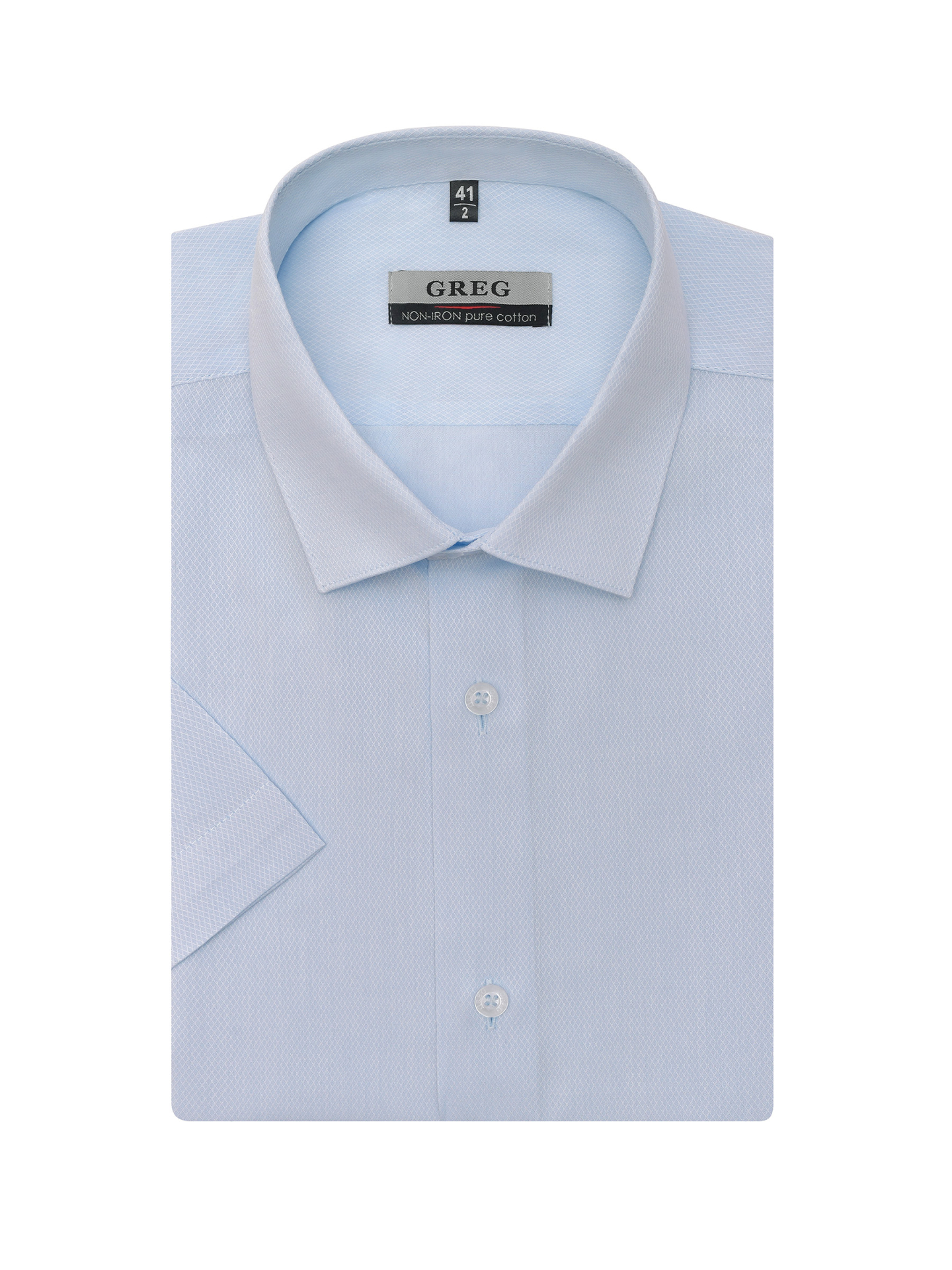 

Рубашка мужская Greg 00-00006754 голубая 43, Голубой, 00-00006754