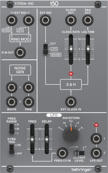 

Модульный синтезатор Behringer SYSTEM 100 150 RING MOD/NOISE/ S&H/LFO, SYSTEM 100 150 RING MOD/NOISE/ S&H/LFO