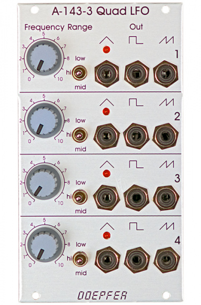 

Модульный синтезатор Doepfer A-143-3 Quad LFO, A-143-3 Quad LFO