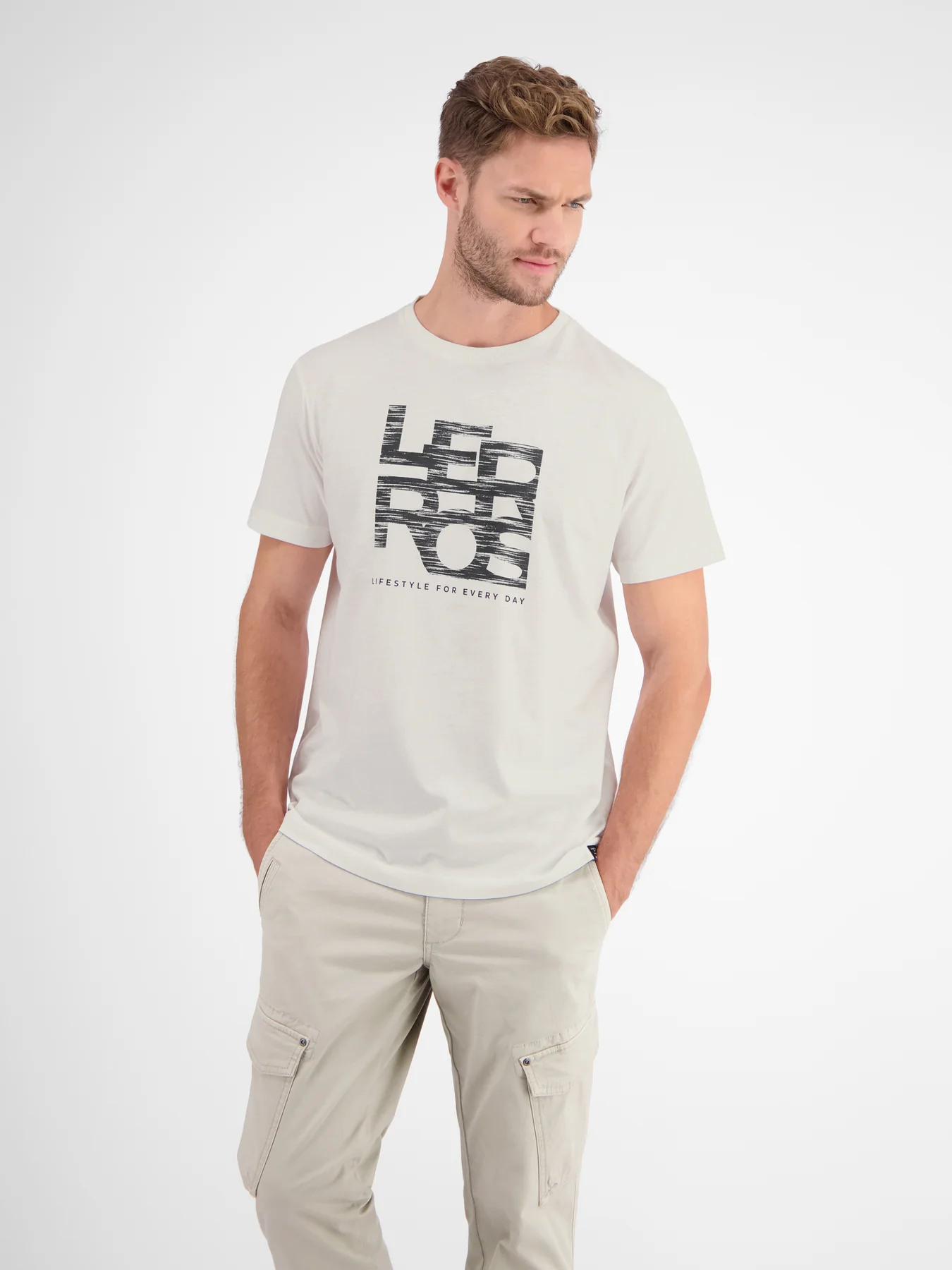 

Футболка мужская LERROS 23D3012 белая 2XL, Белый, 23D3012