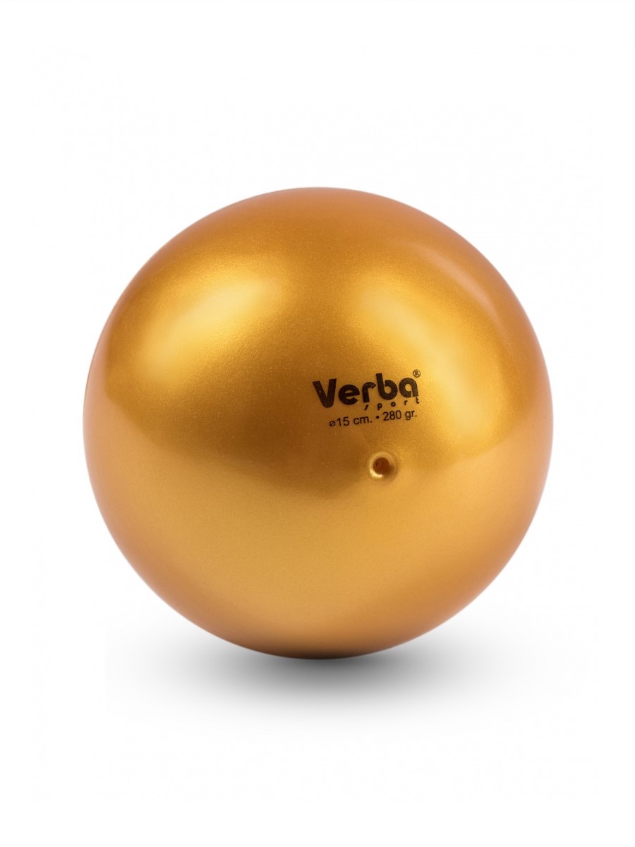 

Мяч Verba Sport металик золото 15см., Золотистый, 15