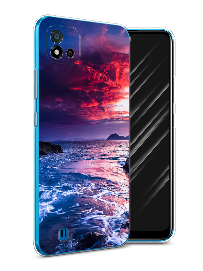

Чехол Awog на Realme C11 (2021) "Волны 1", Разноцветный, 257550-4