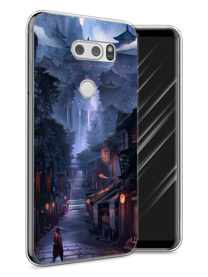 

Чехол Awog на LG V30 "Одинокий самурай", Синий;черный;коричневый, 83050-10