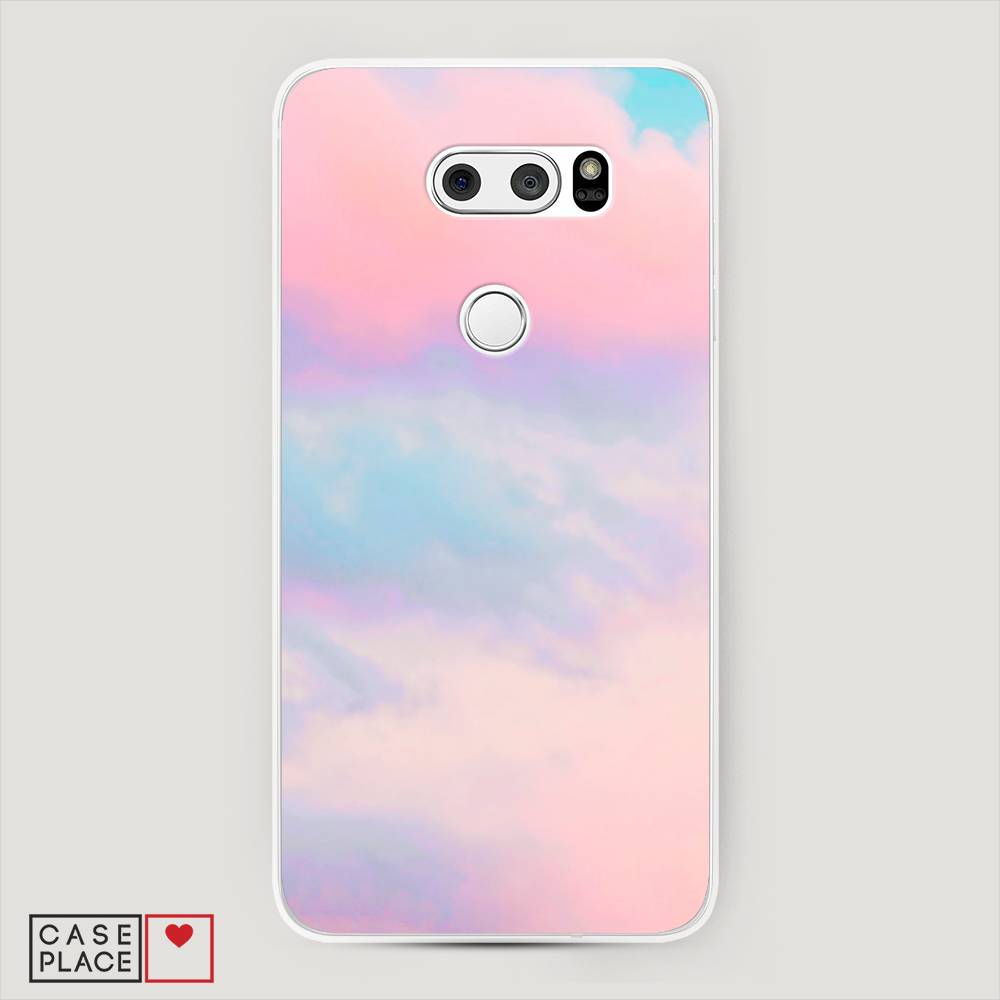 фото Чехол awog "розовые облака" для lg v30