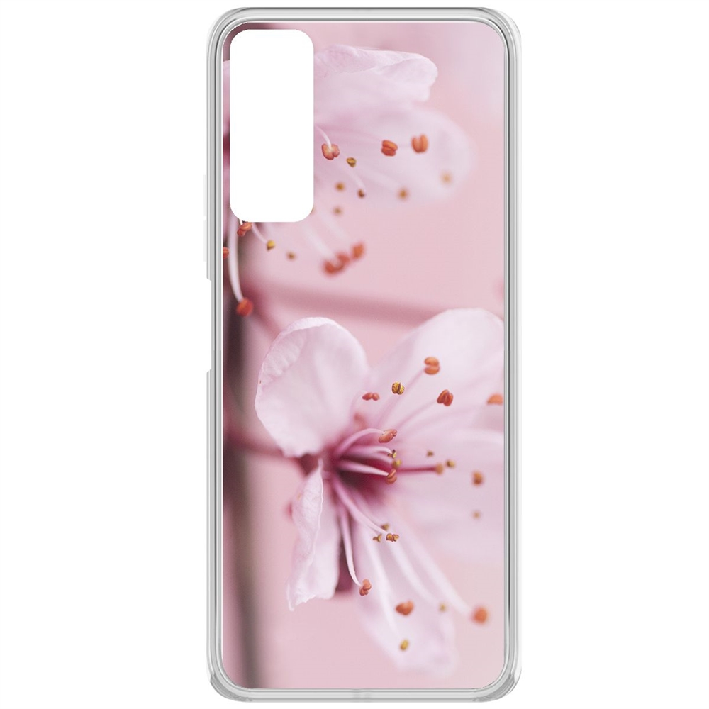 фото Чехол-накладка krutoff clear case весна для tecno camon 17p