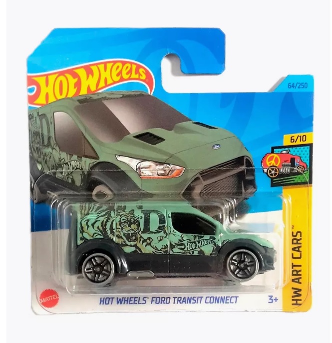 

Машинка базовой коллекции Hot Wheels HOT WHEELS FORD TRANSIT CONNECT зеленая 5785 HKK18, Зеленый, 5785