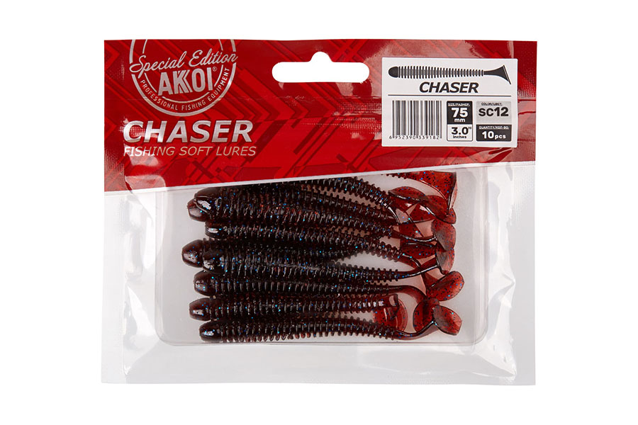 

Силикон Akkoi Chaser 3.0" 75 мм. SC 12, Красный, 00-00023581
