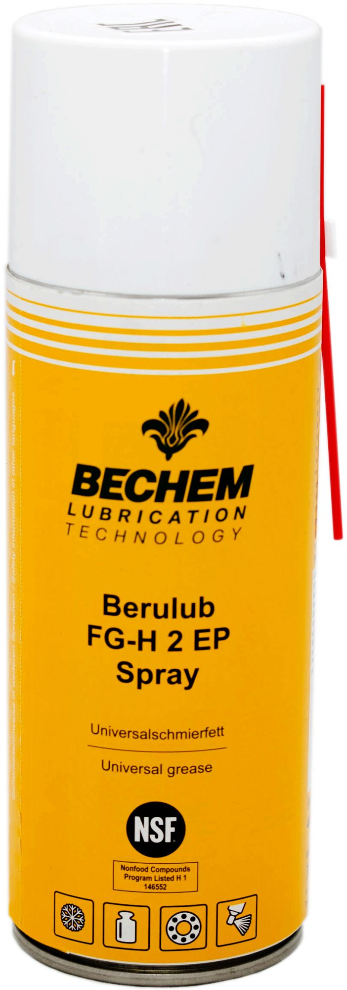 фото Пластичная смазка bechem berulub fg-h 2 ep spray (400 мл)