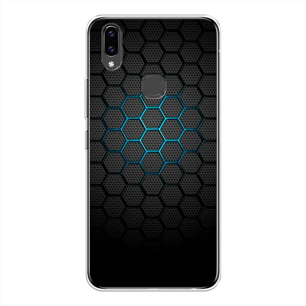 фото Чехол awog "бирюзовые соты" для vivo v9