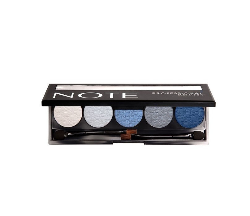 Тени для век Note cosmetics 101 professional eyeshadow профессиональная палетка 5*2 г