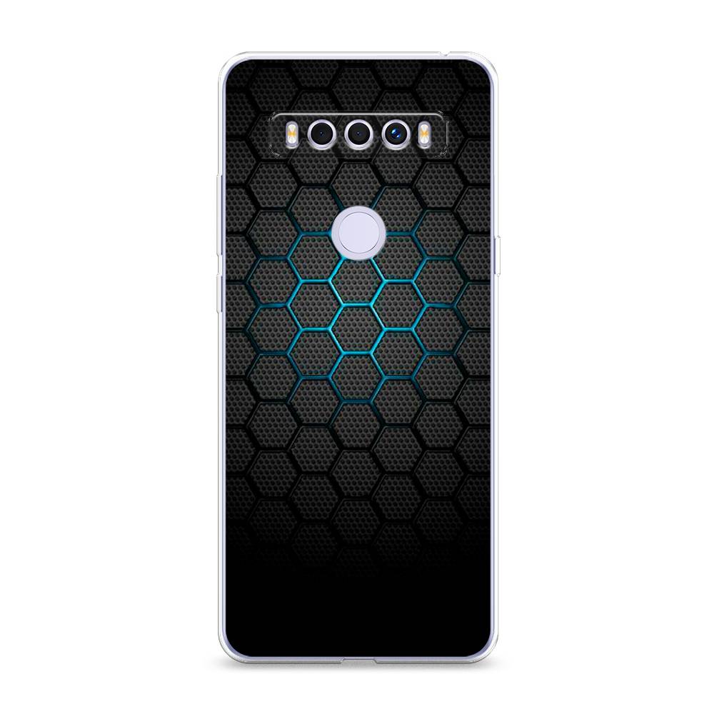 

Чехол Awog "Бирюзовые соты" для TCL 10 SE, 290150-3