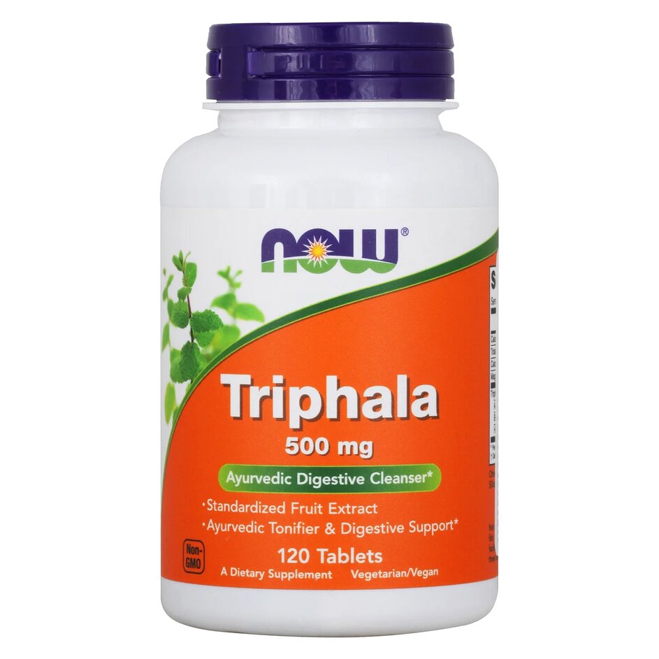 Купить Для пищеварения NOW Triphala 500 мг таблетки 120 шт.