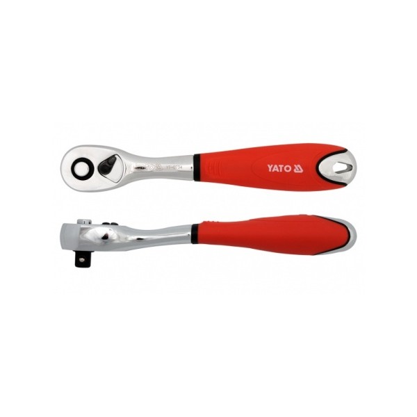 

YATO YT-0735 Трещотка с пластмассовой ручкой 72 зуба, 1 2 inch, 255 мм 1шт