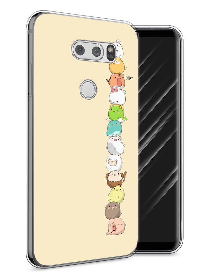 

Чехол Awog на LG V30 "Питомцы Чиби", Желтый, 83050-2