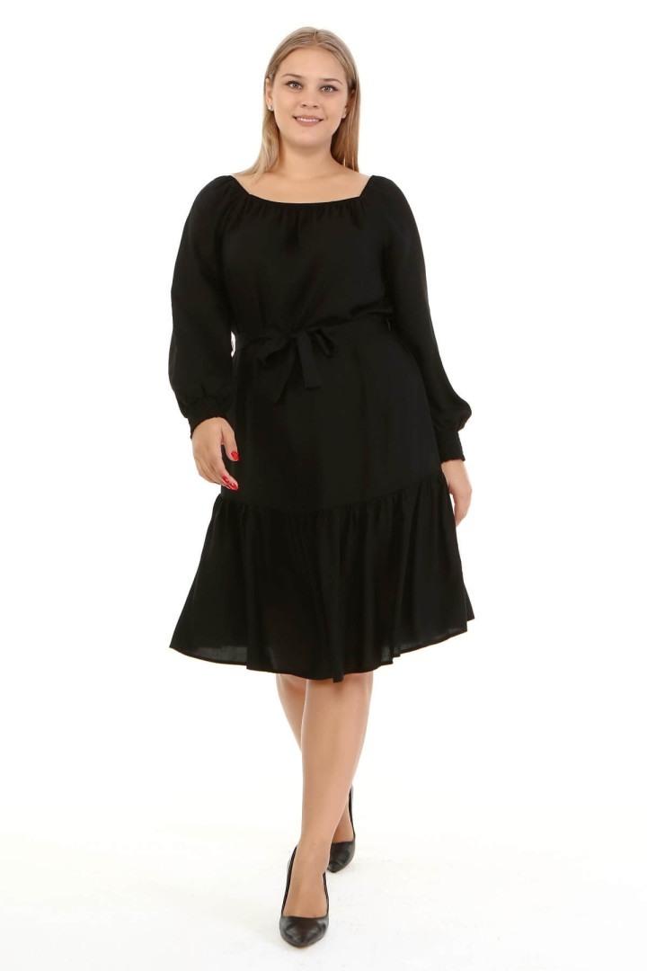 

Платье женское My Line Moda 1433 черное 46 RU, 1433