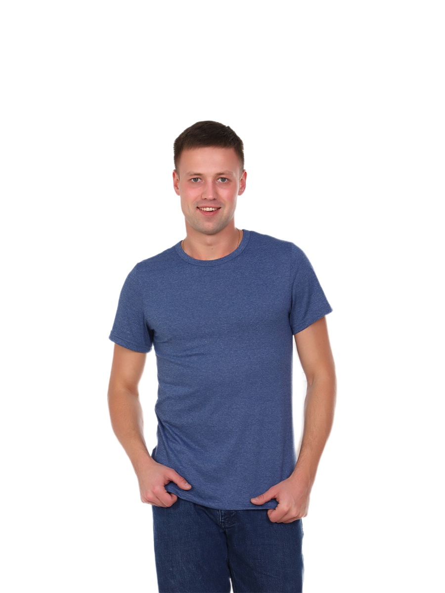 

Футболка мужская ТК Адель tr535 синяя 48 RU, Синий, tr535