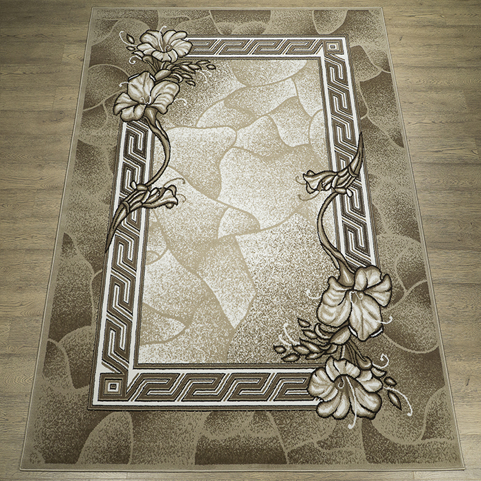 

Ковёр Kitroom Лайла де Люкс 240x340 прямоугольный бежевый 15805