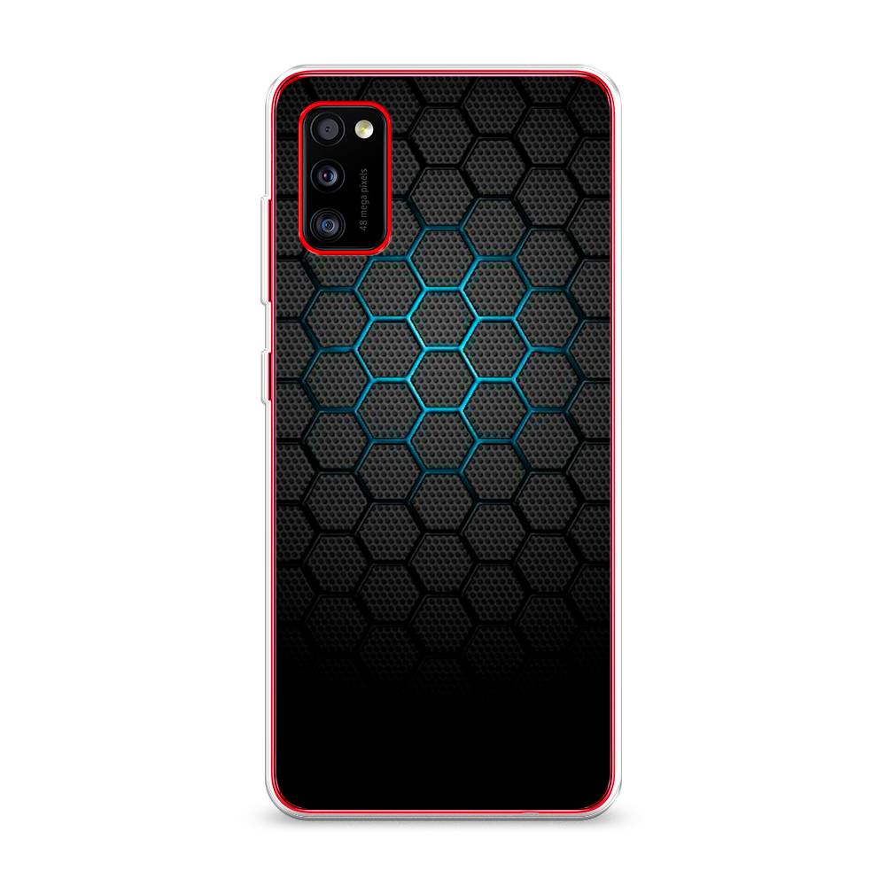 фото Чехол awog "бирюзовые соты" для samsung galaxy a41