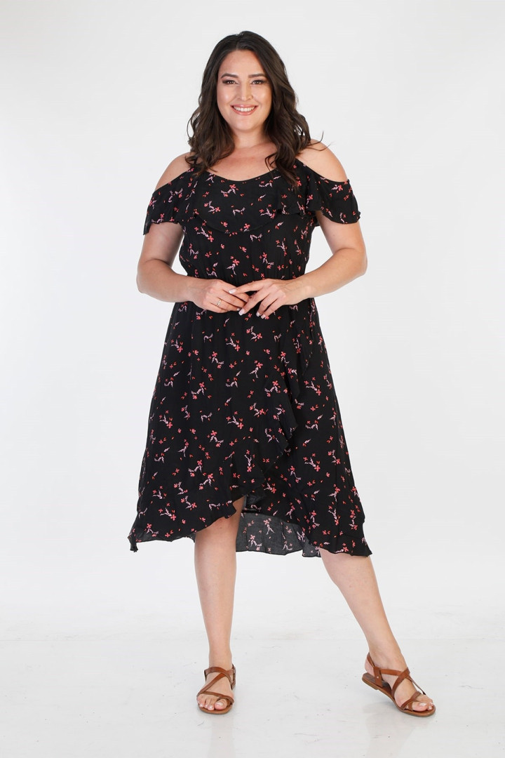 

Платье женское My Line Moda 1419 черное 40 RU (товары доставляются из-за рубежа), 1419