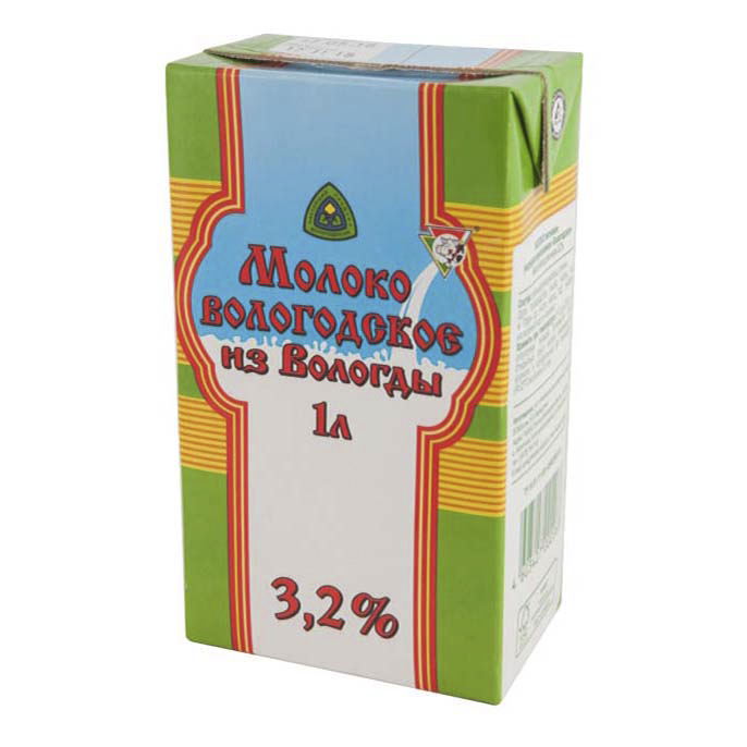 фото Молоко из вологды ультрапастеризованное 3.2% 1 л