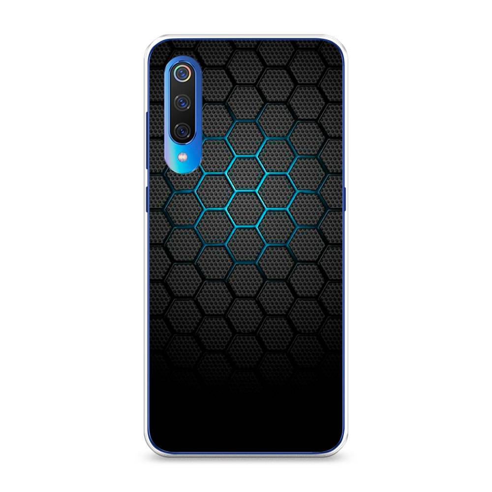 фото Чехол awog "бирюзовые соты" для xiaomi mi 9