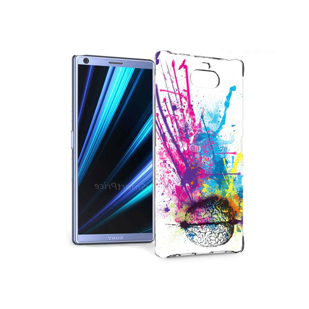 

Чехол MyPads Tocco для Sony Xperia 10 яркий красочный мозг (PT125953.225.710), Прозрачный, Tocco
