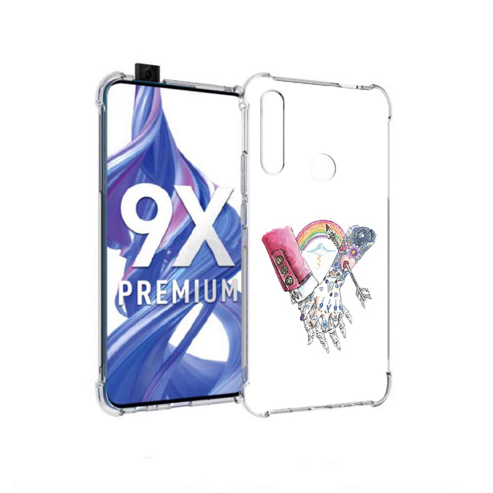 

Чехол MyPads Tocco для Honor 9X абстракция руки в татуировках (PT139835.22.212), Прозрачный, Tocco