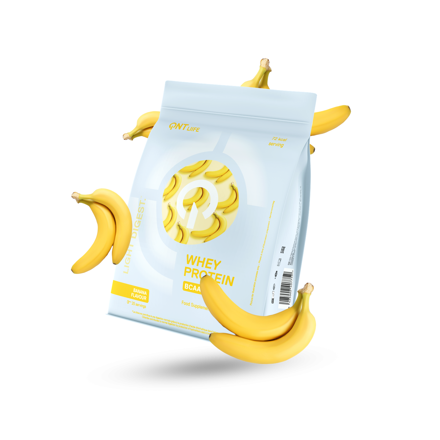Протеин QNT Whey Protein Light Digest, 500 г, banana