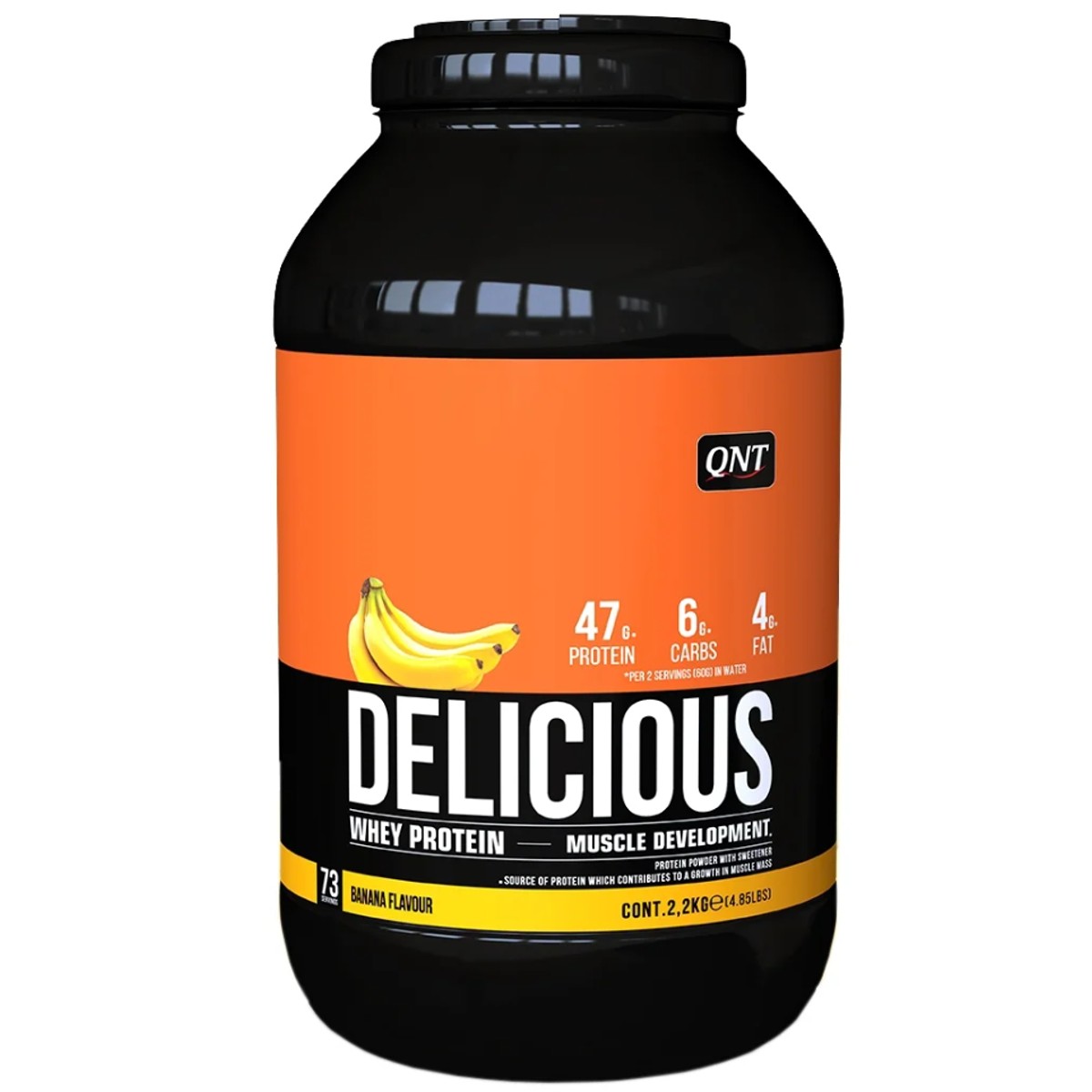 Протеин QNT Delicious Whey Protein, 2200 г, banana