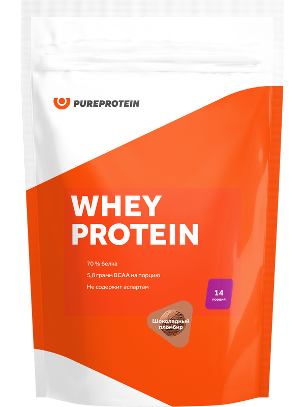 Протеин PureProtein Whey Protein 420 г шоколадный пломбир 1370₽