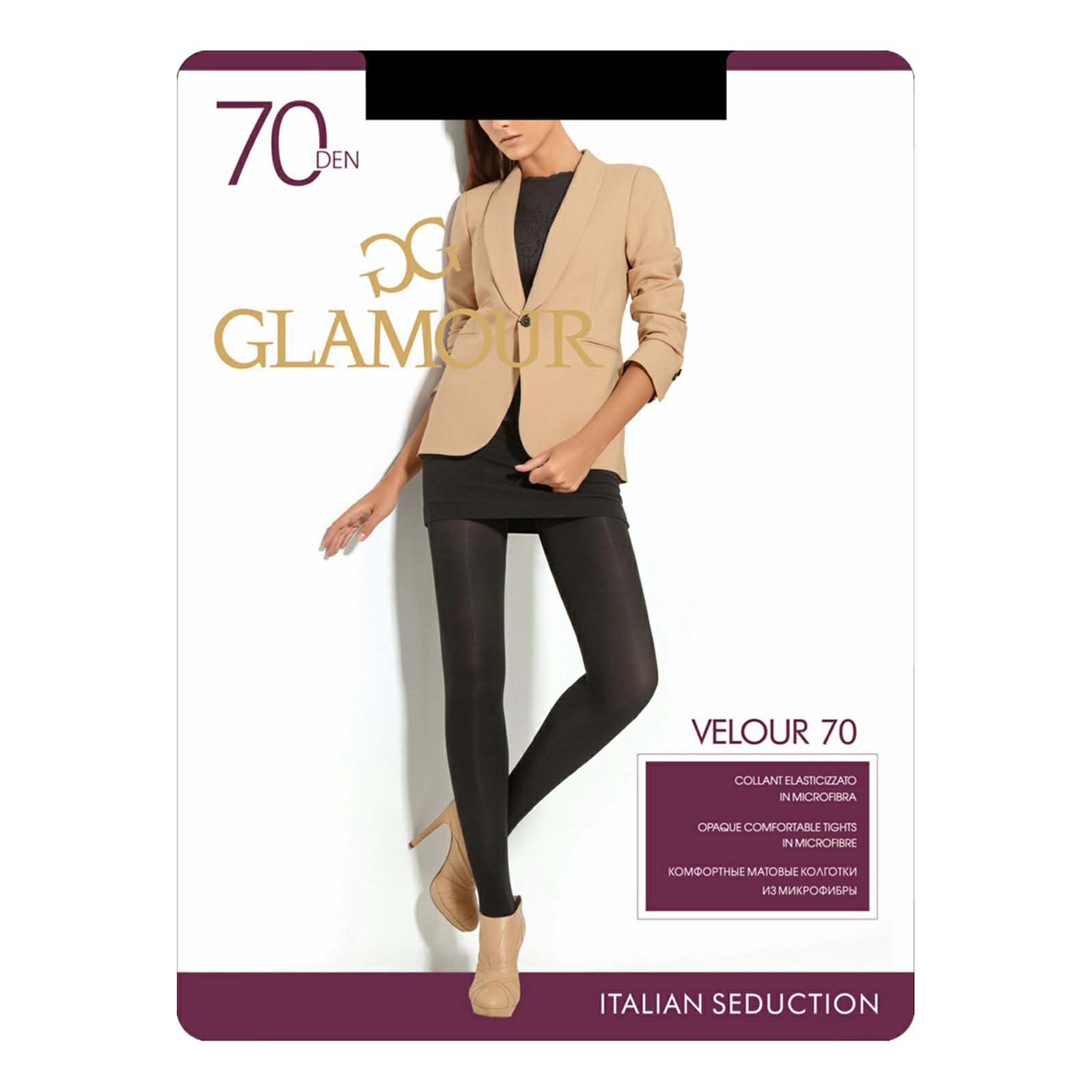 

Колготки женские Glamour черные 2, Черный