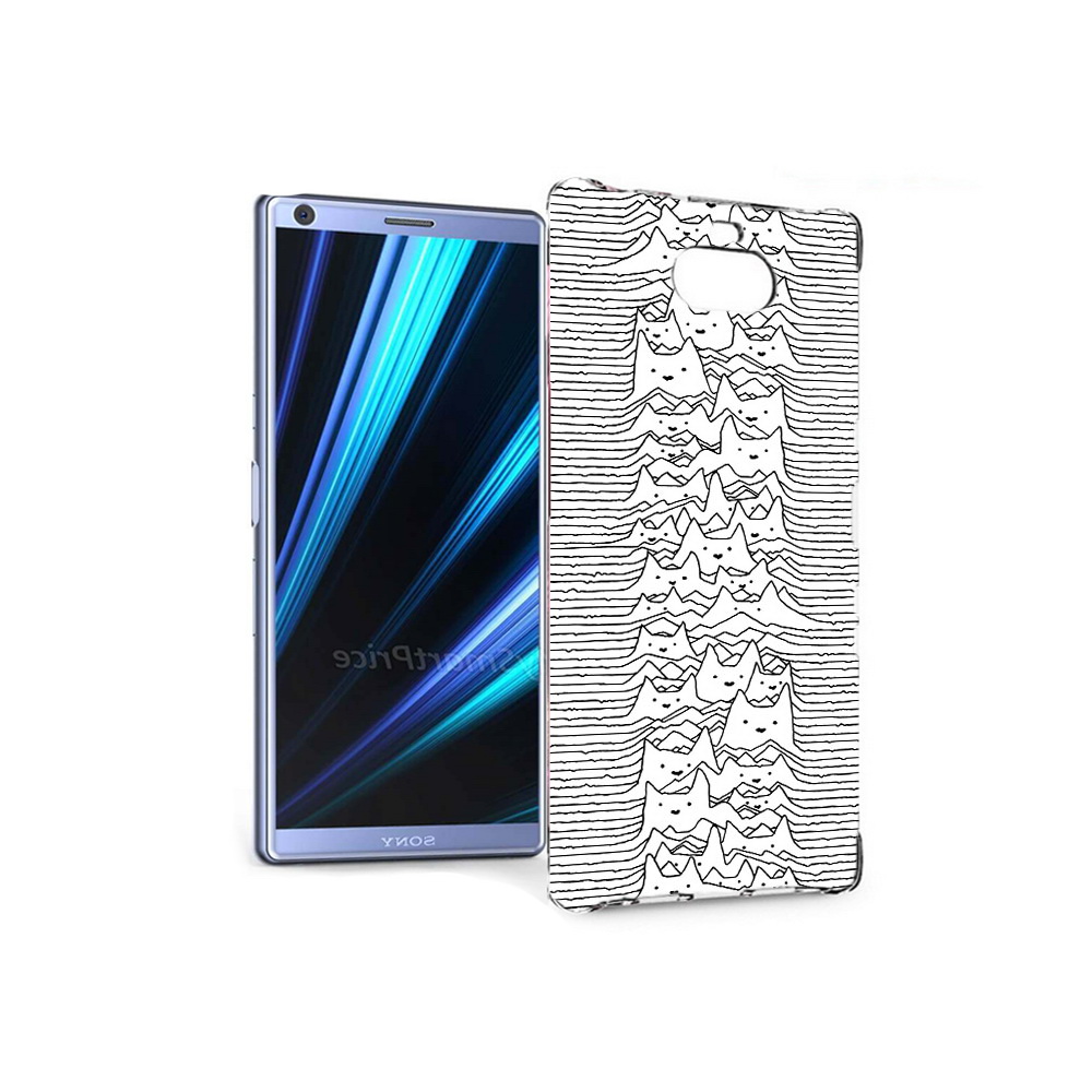 

Чехол MyPads Tocco для Sony Xperia 10 черно белые коты 3D (PT125953.225.682), Прозрачный, Tocco