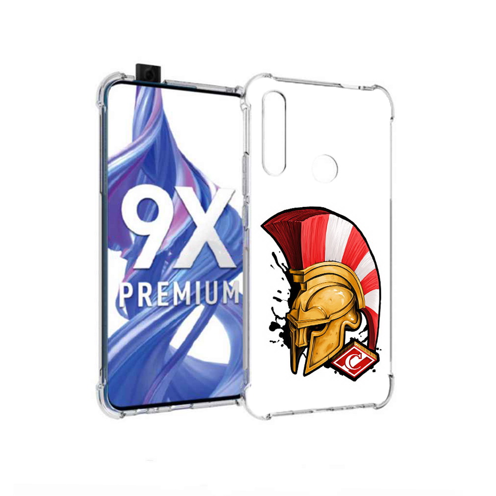 

Чехол MyPads Tocco для Honor 9X ФК спартак шлем (PT139835.22.185), Прозрачный, Tocco