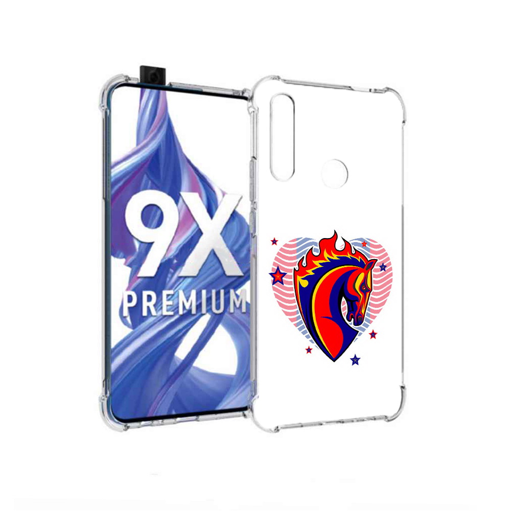 

Чехол MyPads Tocco для Honor 9X ФК ЦСЛ Лошадь (PT139835.22.180), Прозрачный, Tocco