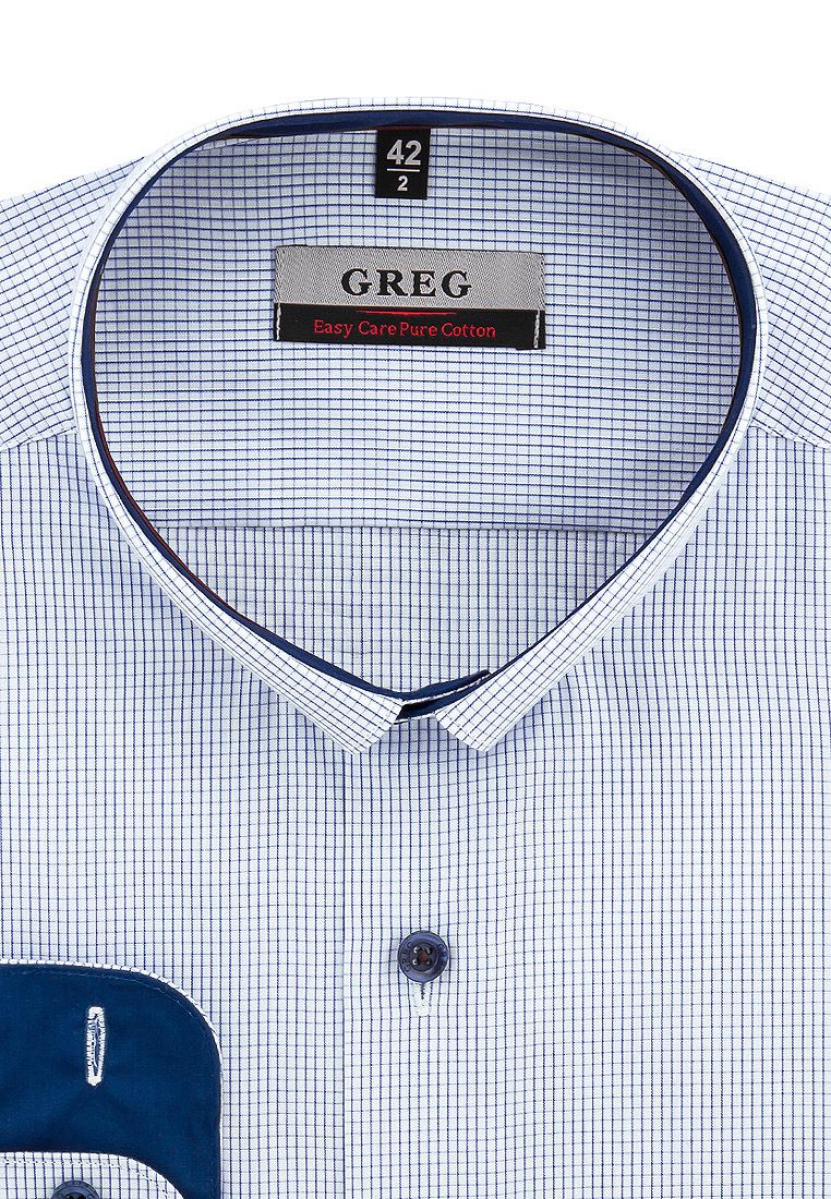 

Рубашка мужская Greg 01-00001386 голубая 39, Голубой, 01-00001386