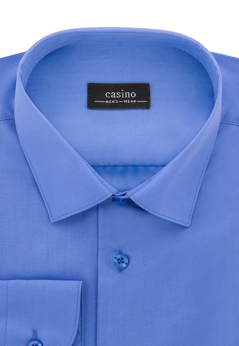 

Рубашка мужская CASINO 00-00003365 голубая 45, Синий, 00-00003365
