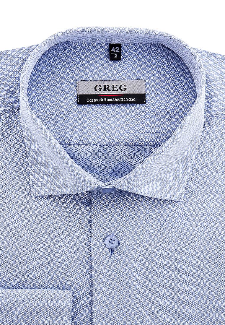 

Рубашка мужская Greg 01-00007124 голубая 40, Голубой, 01-00007124