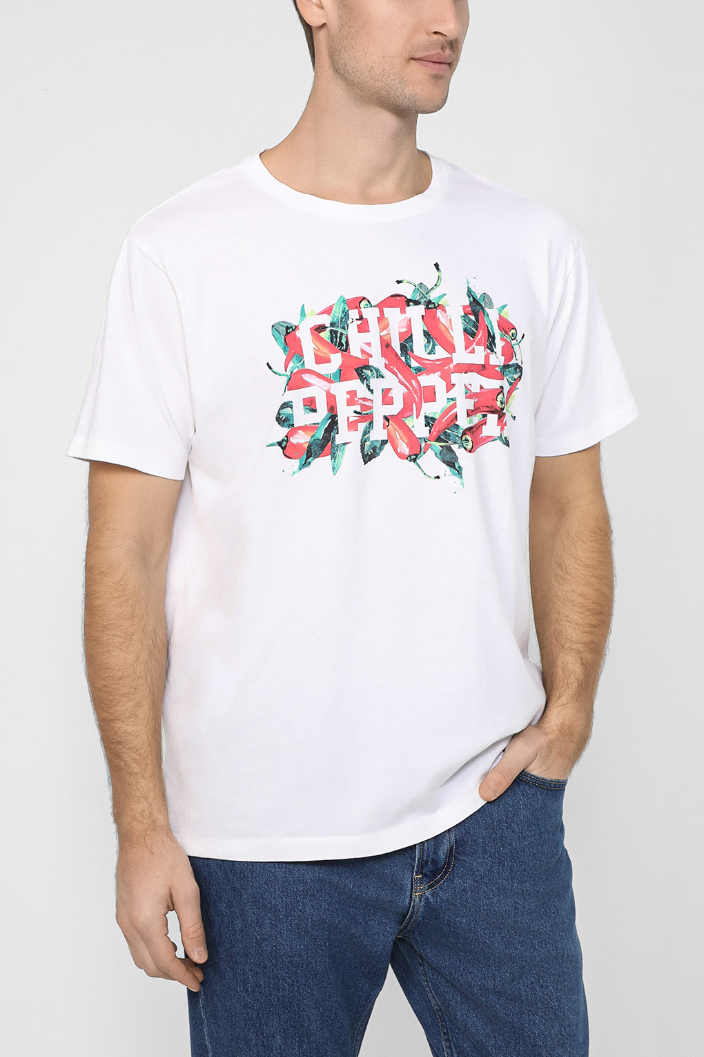 

Футболка мужская Esprit Casual 082EE2K309 белая L, Белый, 082EE2K309
