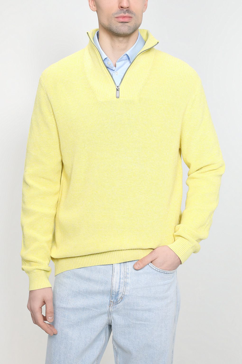 Свитер мужской Esprit Casual 082EE2I304 желтый, свитер, хлопок; полиэстер  - купить