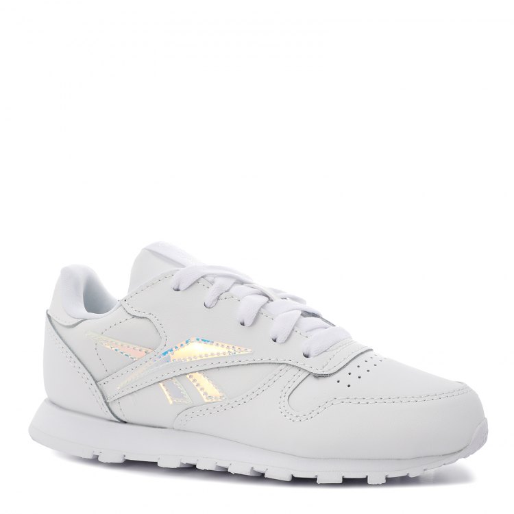 фото Кроссовки reebok cl lthr для девочек, белый 27,5 eu