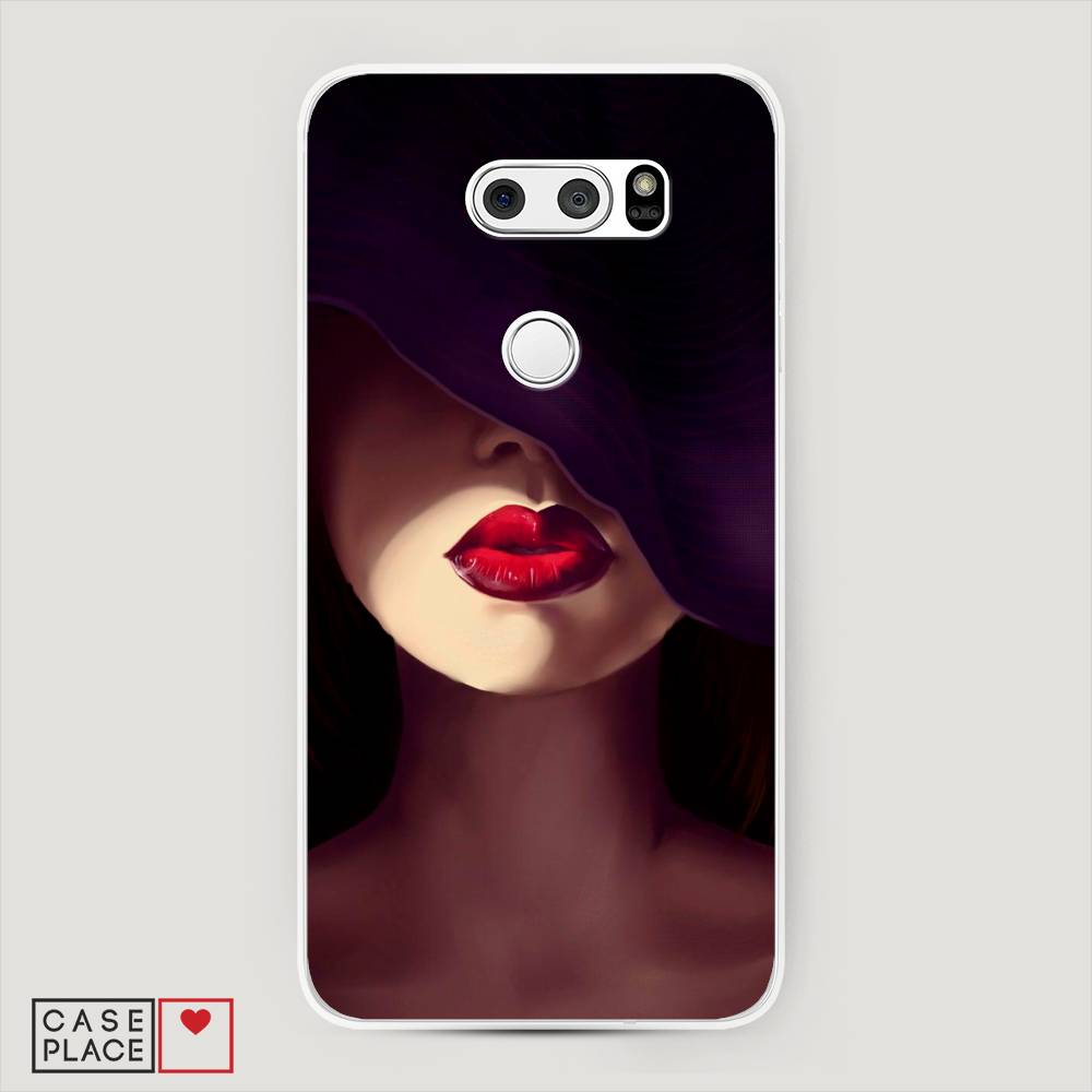 фото Чехол awog "красные губы" для lg v30