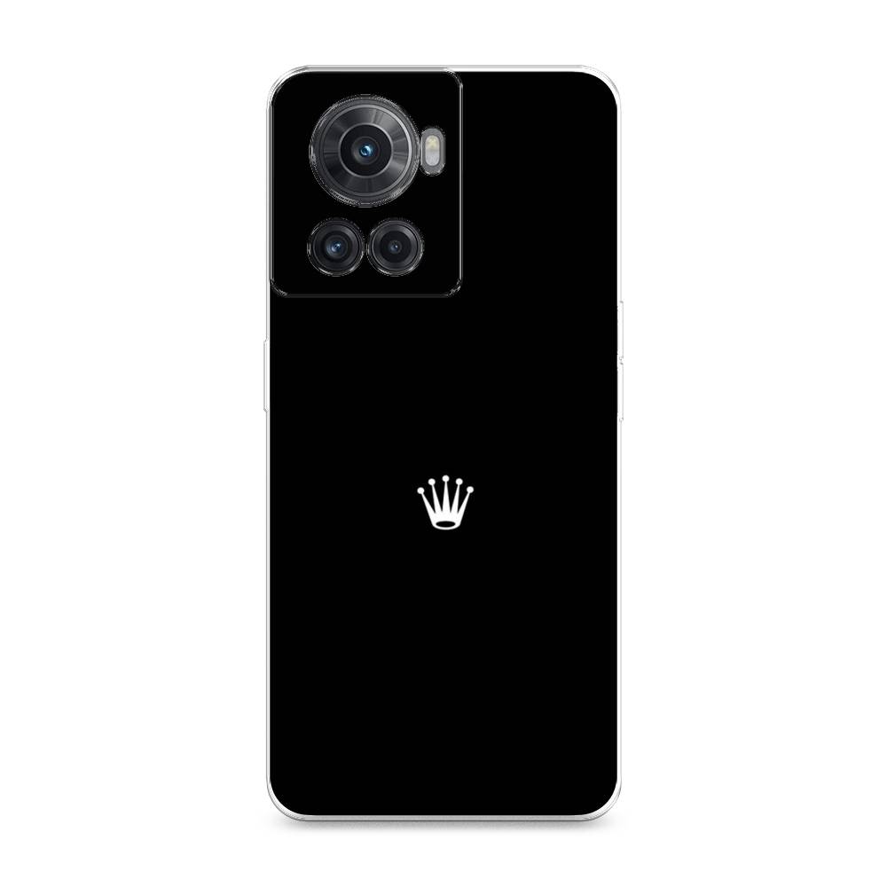 фото Силиконовый чехол "белая корона на черном фоне" на oneplus ace awog