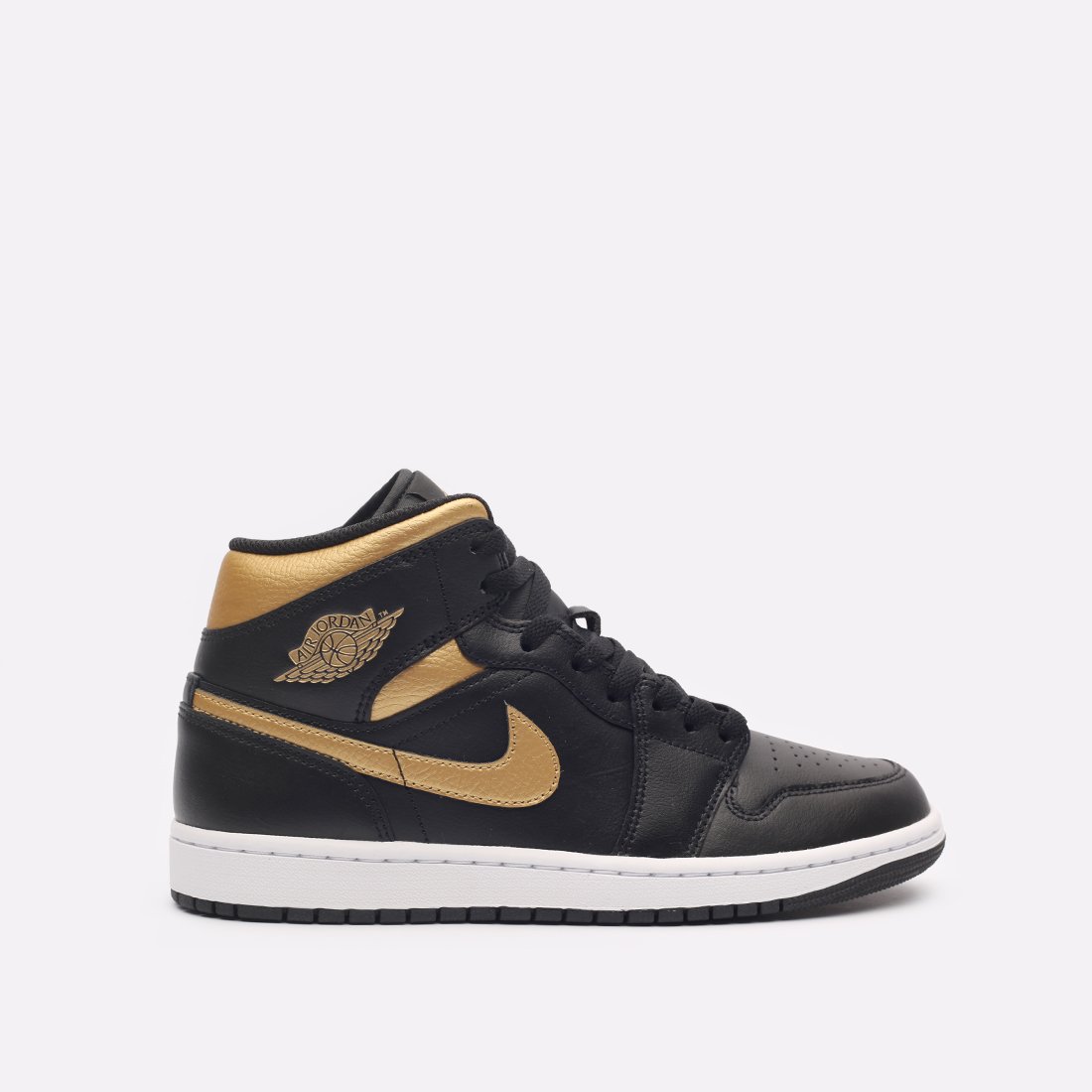 

Кеды мужские Jordan 1 Mid черные 11 US, Черный, 1 Mid