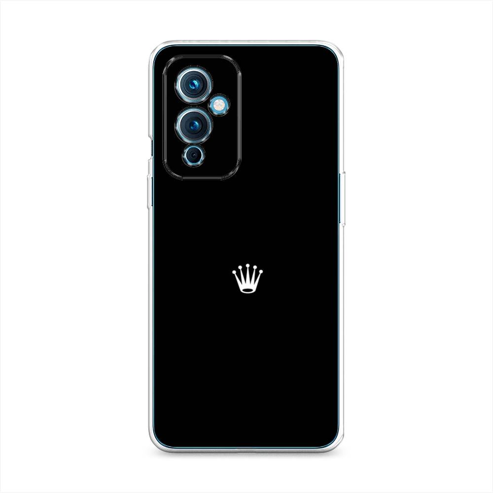 фото Силиконовый чехол "белая корона на черном фоне" на oneplus 9 le2110 awog